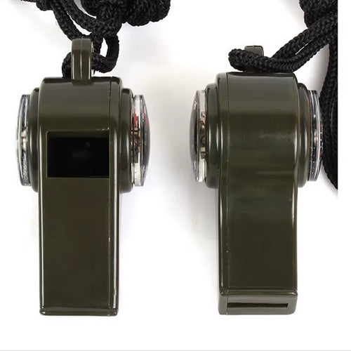 Outdoor Whistle Plastic Multifunctional 3-In-1 Whistle Survival Whistle Compass Thermometer Whistle Referee Whistle